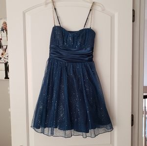 Blue sparkly dress